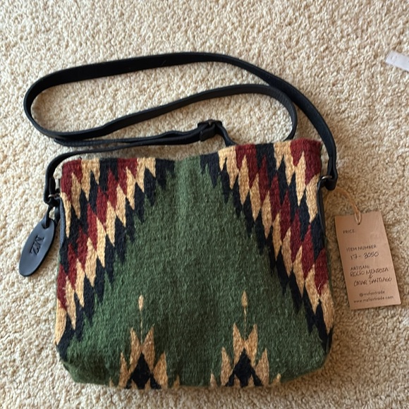 MZ FAIR TRADE TEXTILES wool body handbag. NWT - Picture 2 of 16